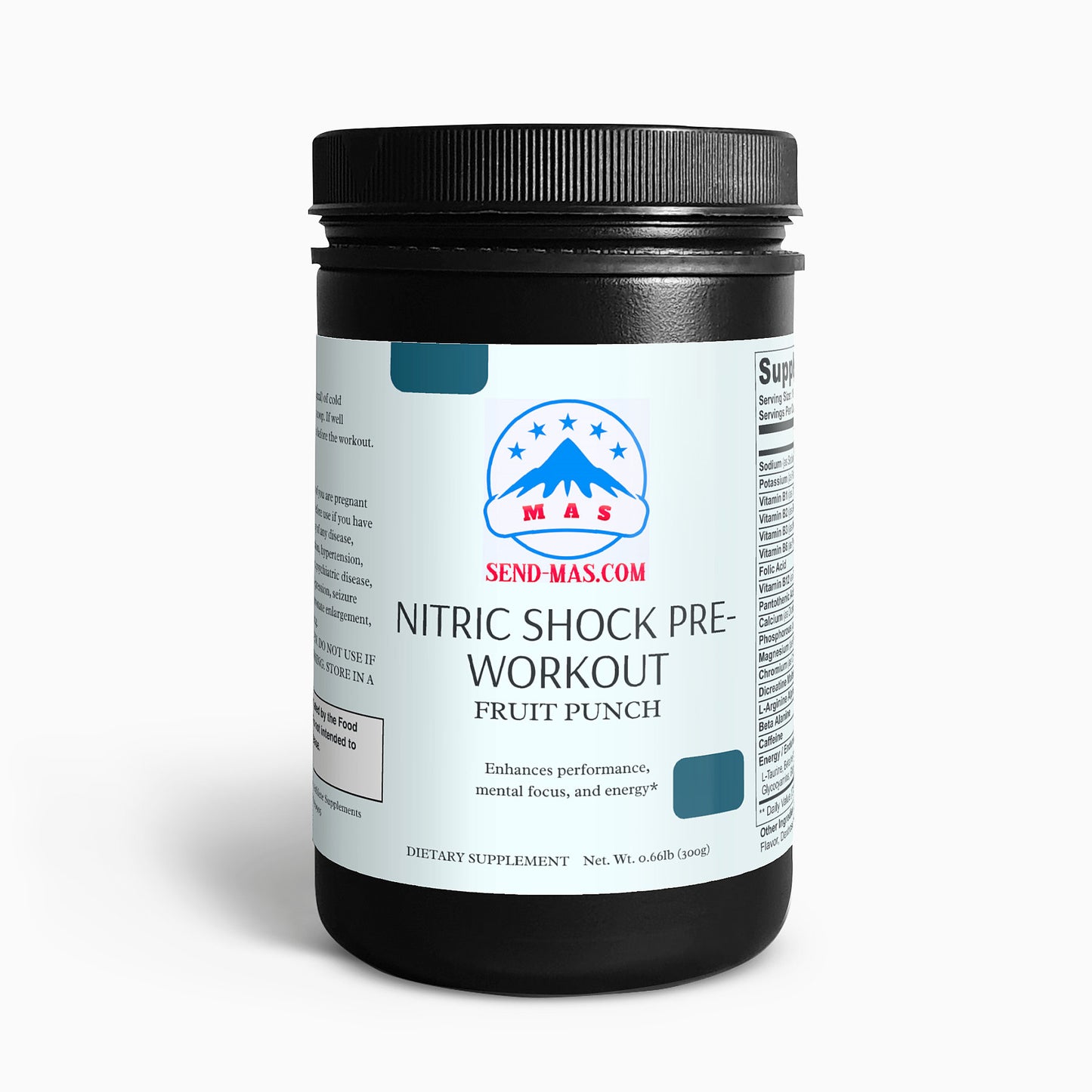 Nitric Shock Pre-Workout Powder (Fruit Punch)